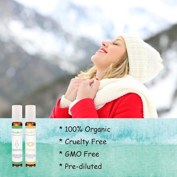 Aromatherapy Oils Roller Set, Natural Pre-diluted Essential Oils Roll On with Gl - Picture 5 of 6